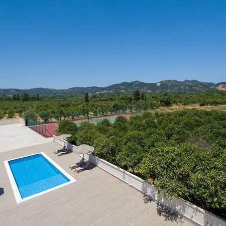 Queen Electra With Pool And Tennis Court Alikianos Exterior foto