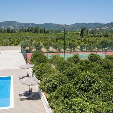 Queen Electra With Pool And Tennis Court Alikianos Exterior foto