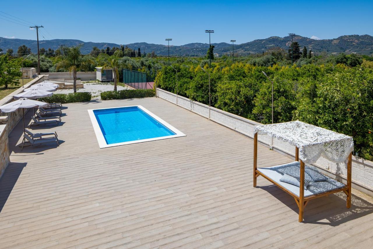 Queen Electra With Pool And Tennis Court * Alikianos