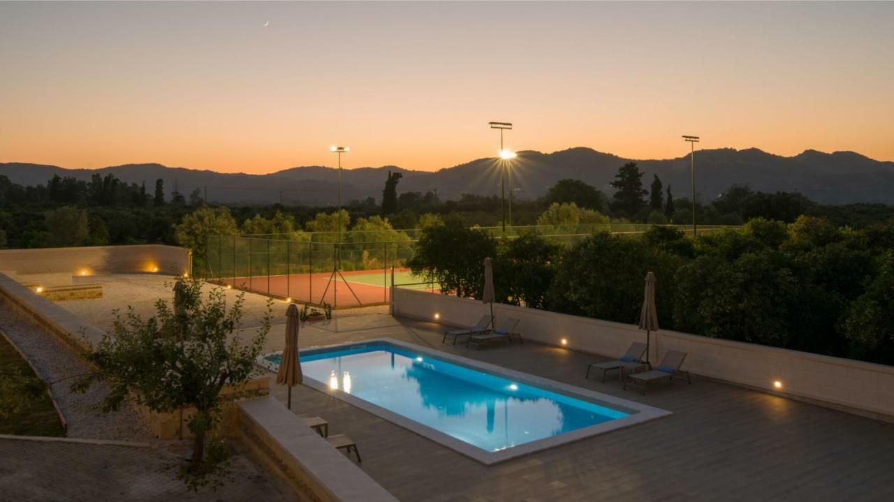 Queen Electra With Pool And Tennis Court * Alikianos